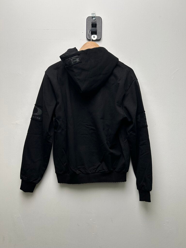 New Bottega Desires Forever Logo Black Zip Up Hoodie size L