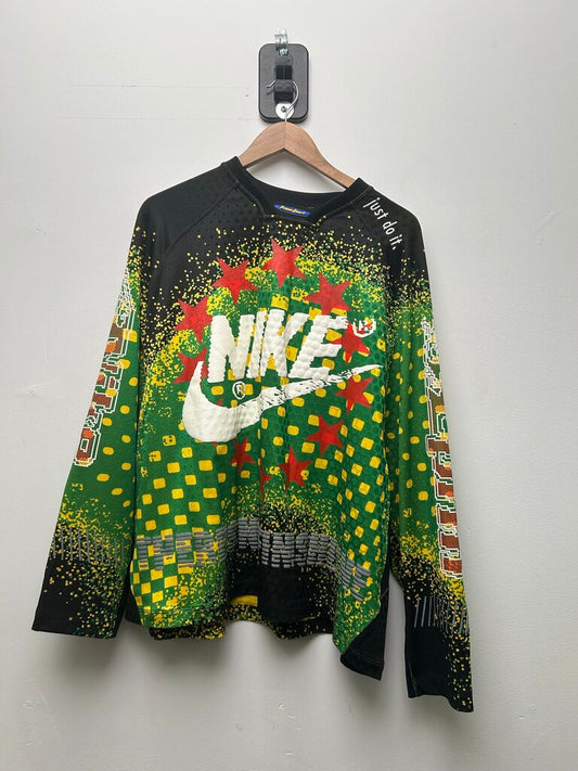 New CPFM Nike Green Black Yellow Jersey L/S size M
