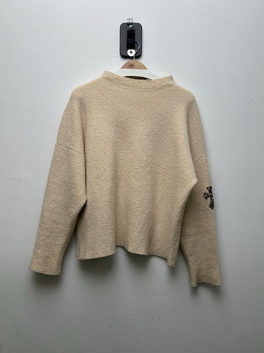 Preowned Chrome Hearts Cashmere Leopard Patch Creweneck Size