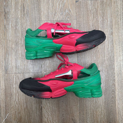 Preowned Raf Simons Adidas Green Pink Size 9.5 (No Box, no insole)