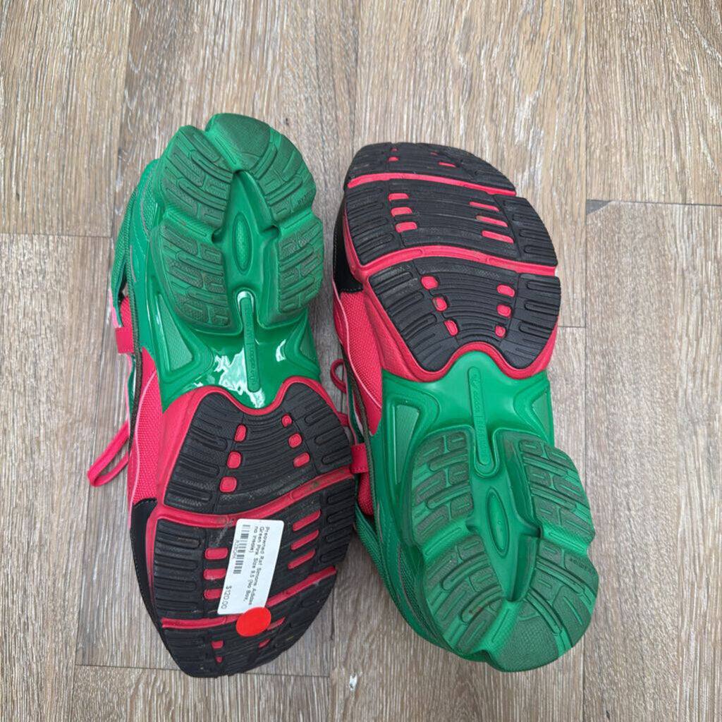 Preowned Raf Simons Adidas Green Pink Size 9.5 (No Box, no insole)