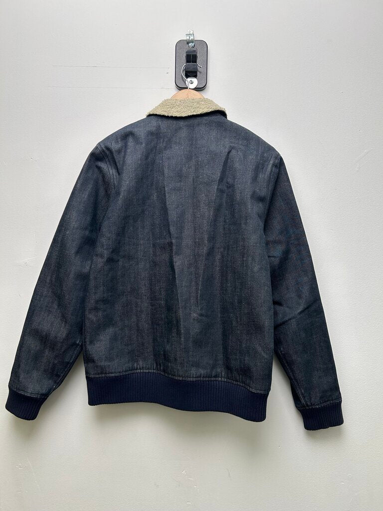 Preowned Supreme Raw Denim Zip Jacket Size Medium