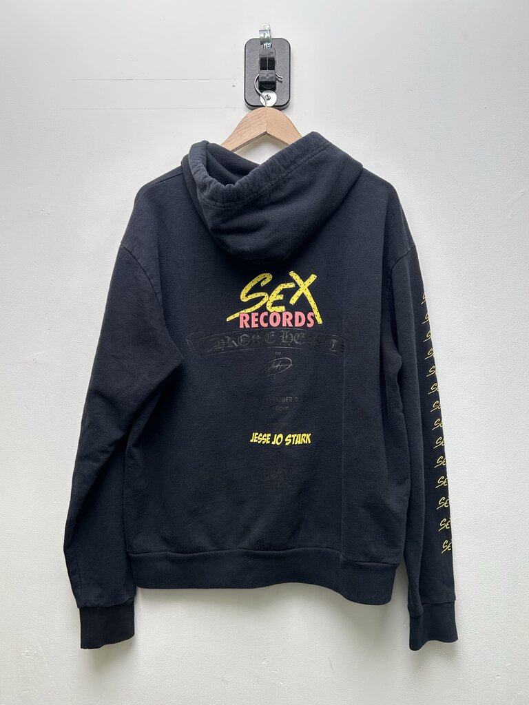 Preowned Chrome Hearts Matty Sex Records Stark Hoodie Size Medium