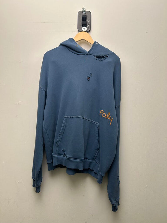 New Paly Hollywood Blank Hooded Sweatshirt Navy Sz. M/L