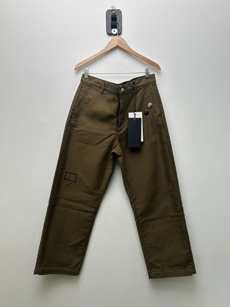 New ERD Green Pin Chinos Sz 34