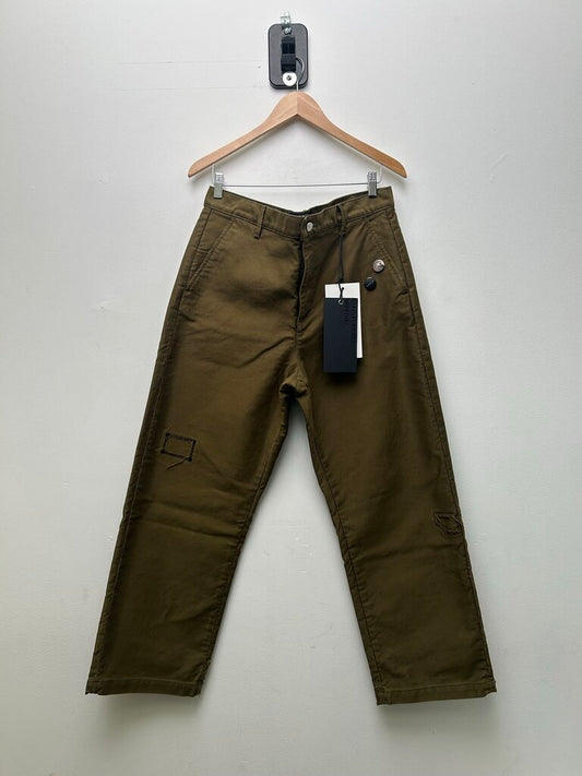 New ERD Green Pin Chinos Sz 34