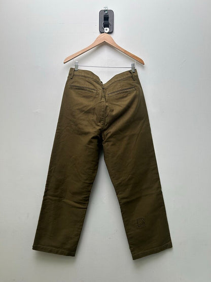 New ERD Green Pin Chinos Sz 34