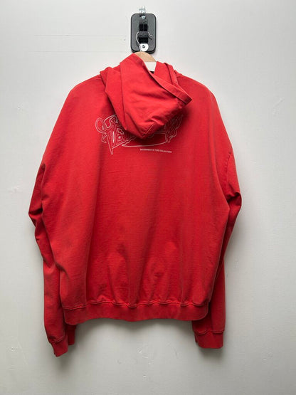 Preowned Vetements Red Graffiti Hoodie Size Large