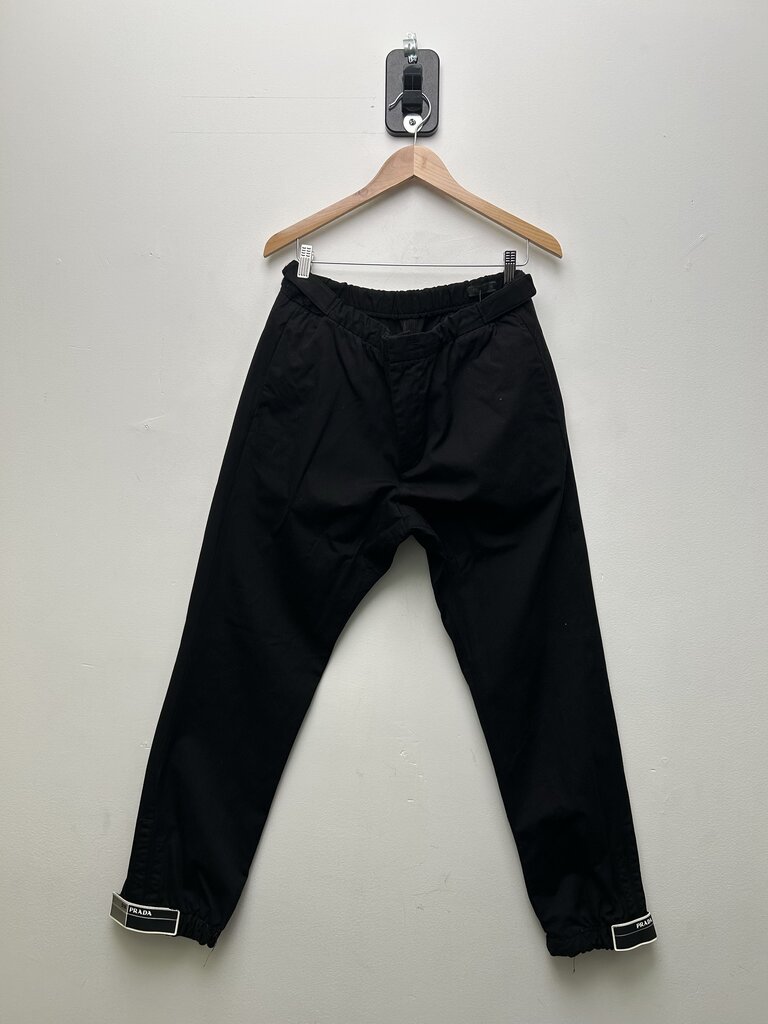 Preowned Prada Black Cargo Pants Size 52