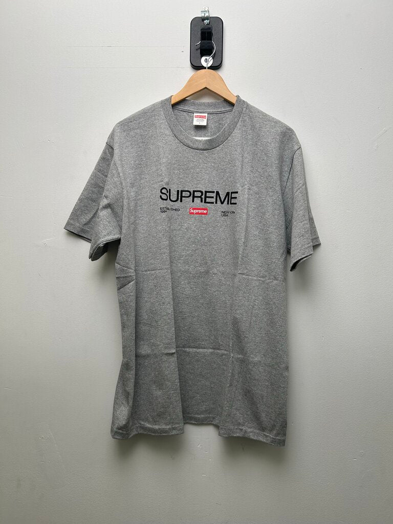 New Supreme Established NYC Grey Tee Size Large