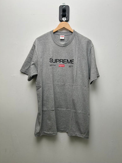 New Supreme Established NYC Grey Tee Size Large