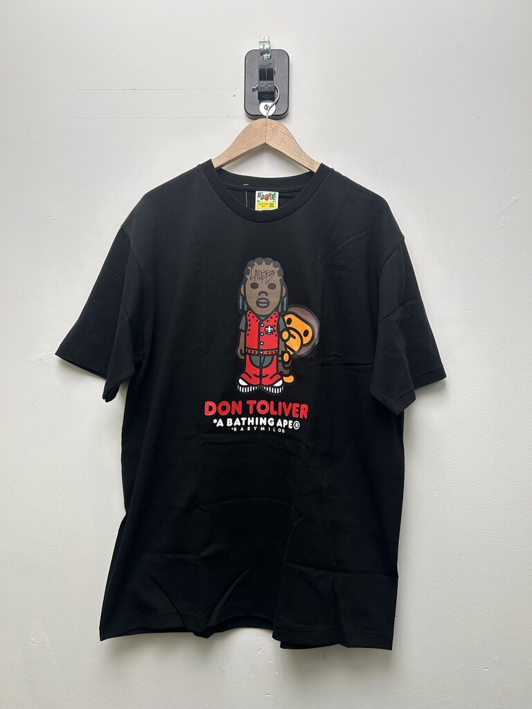 New Bape Don Toliver Baby Milo Black Tee sz.XXL 2XL SIGNED