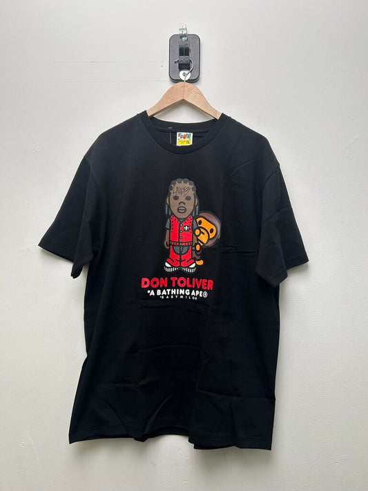 New Bape Don Toliver Baby Milo Black Tee sz.XXL 2XL SIGNED
