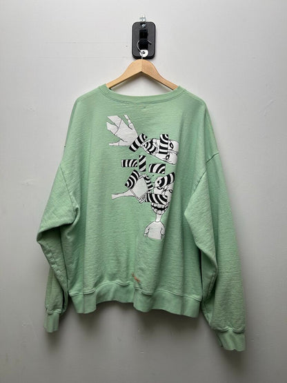 Preowned Chrome Hearts Matty Mint Crewnmeck Size XXL (flaw)