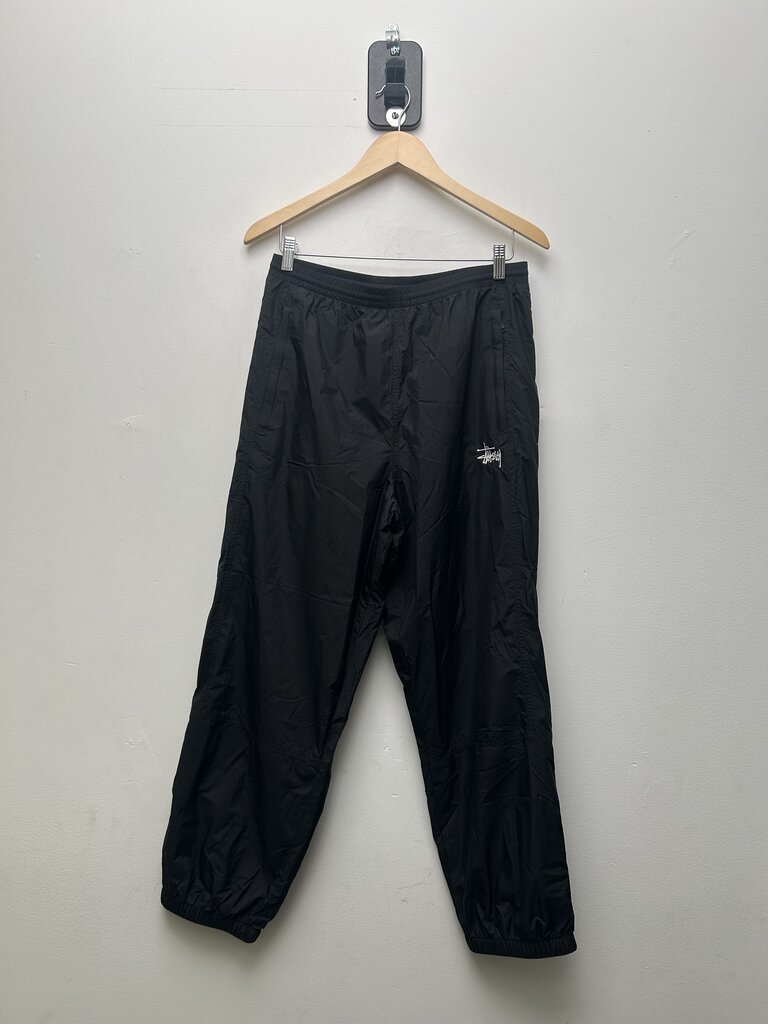 New Stussy Black White Nylon Pants Sz.Medium