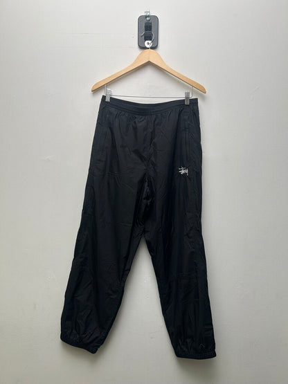 New Stussy Black White Nylon Pants Sz.Medium