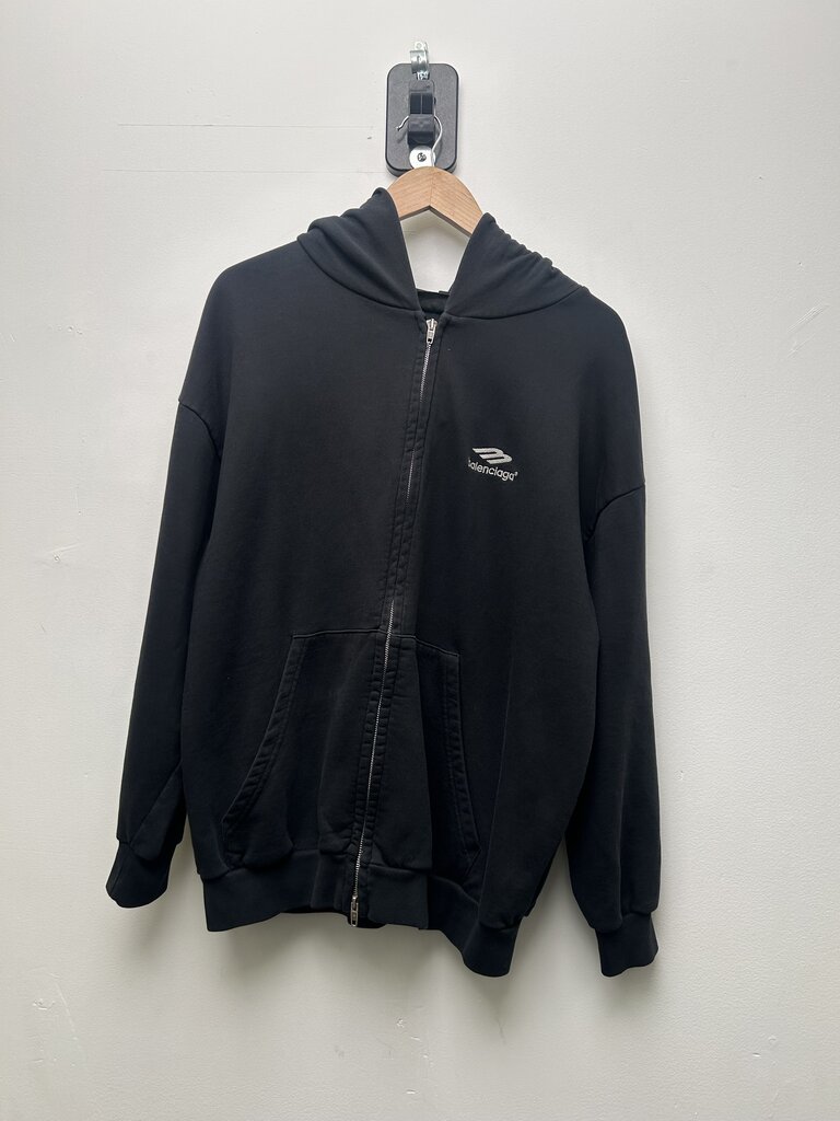 Preowned Balenciaga 3B Black Zip Size Small