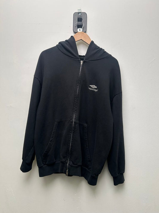 Preowned Balenciaga 3B Black Zip Size Small