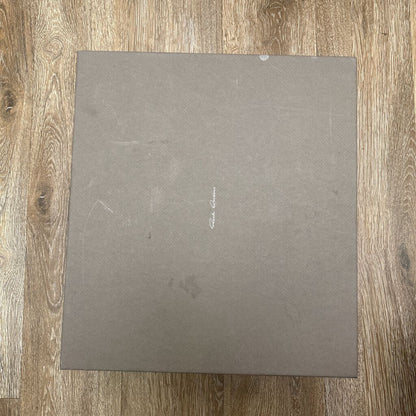 Preowned Rick Owens Jumbo Fat Lace Padded Black Milk Ramone Low sz.44.5