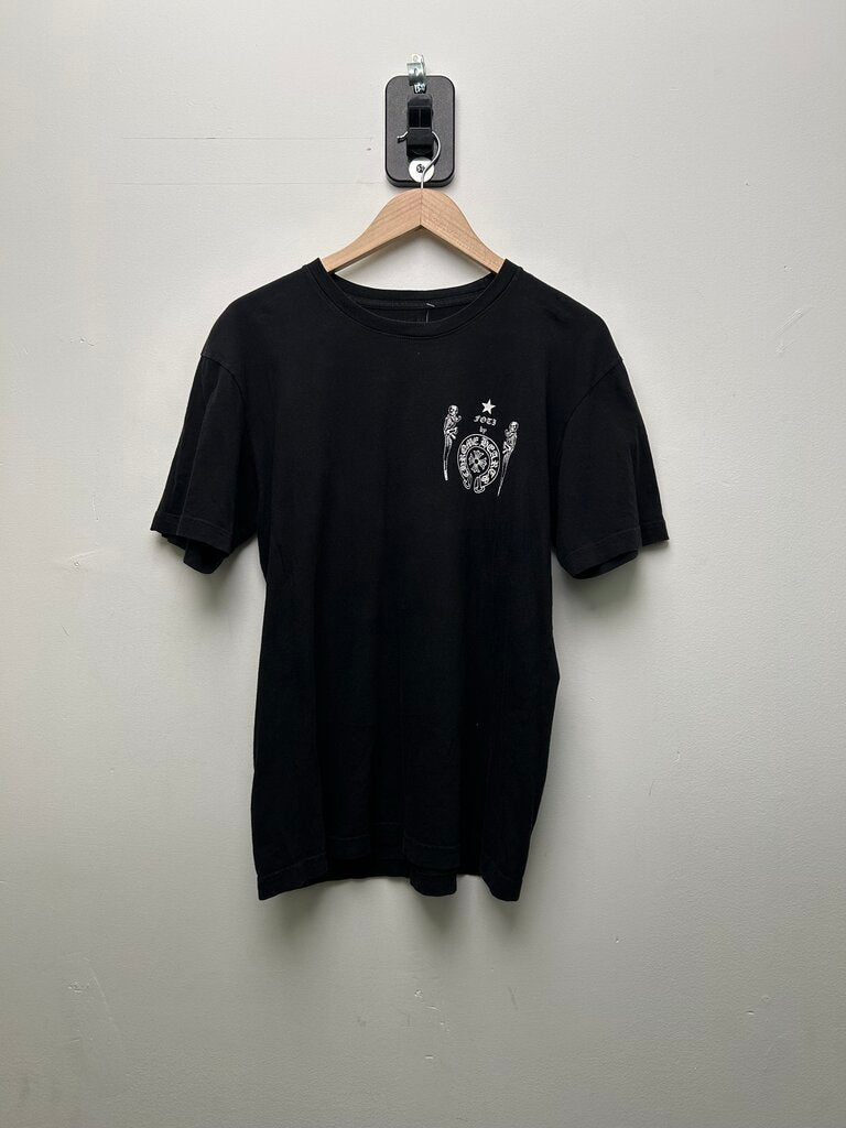 Preowned Chrome Hearts Foti Toothbrush Black White Tee sz.L