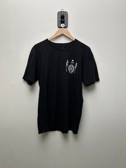 Preowned Chrome Hearts Foti Toothbrush Black White Tee sz.L