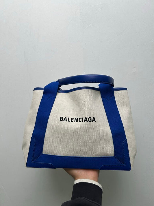 Preowned Balenciaga Beach Blue Tote