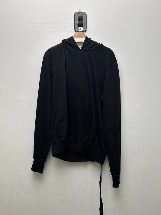 Preowned Rick Owens Black String Hoodie Size XXL