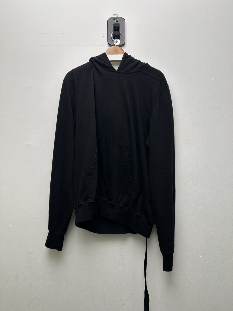 Preowned Rick Owens Black String Hoodie Size XXL