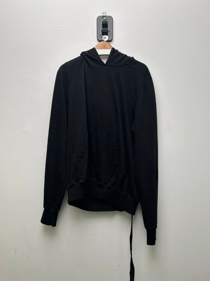 Preowned Rick Owens Black String Hoodie Size XXL