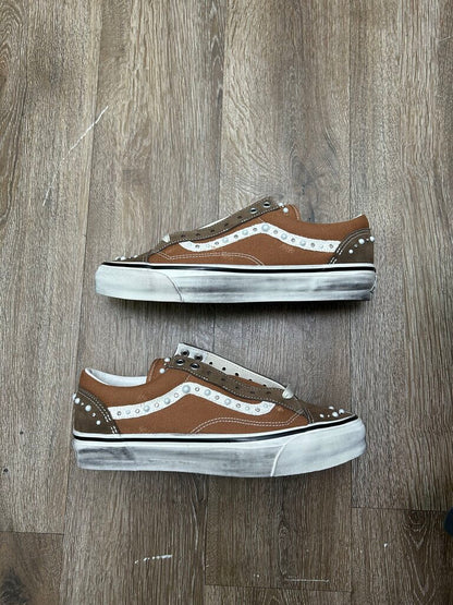New Pearlized Vans Cocoa Brown Size 9.5