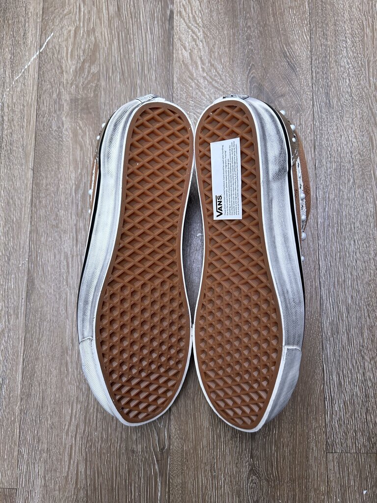 New Pearlized Vans Cocoa Brown Size 9.5