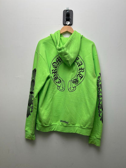 Preowned Chrome Hearts Lime Hoodie Size Medium