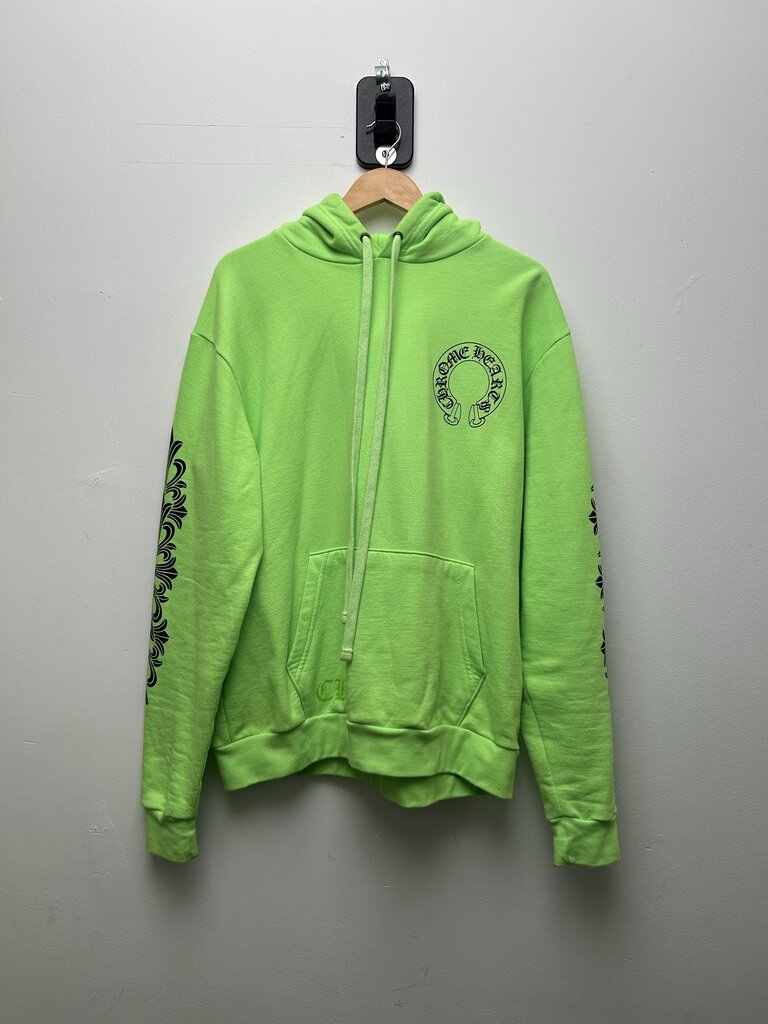 Preowned Chrome Hearts Lime Hoodie Size Medium
