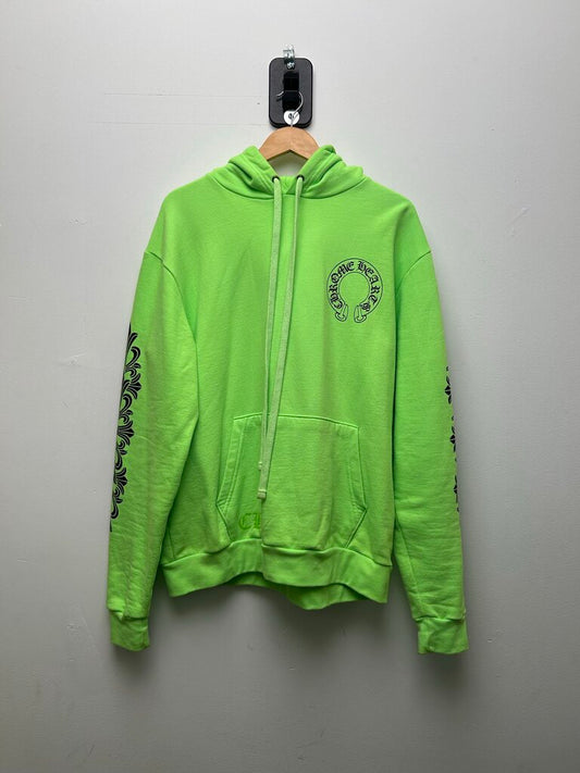 Preowned Chrome Hearts Lime Hoodie Size Medium
