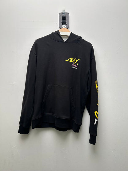 Preowned Chrome Hearts Black Sex Records Matty Hoodie Size Large