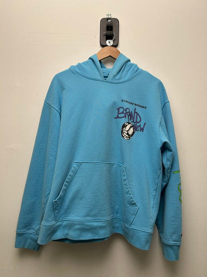 Preowned Chrome Hearts Matty Brand New Blue Hoodie Size Large