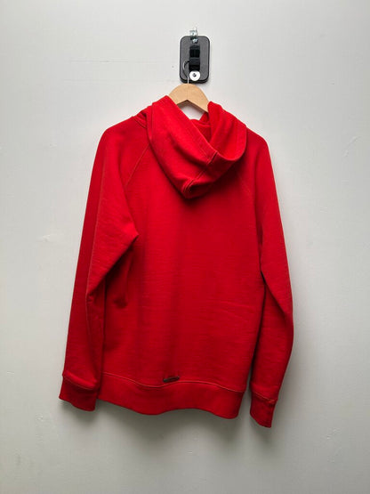 Preowned Chrome Hearts Red Cemetery Embroidered Hoodie Size Large