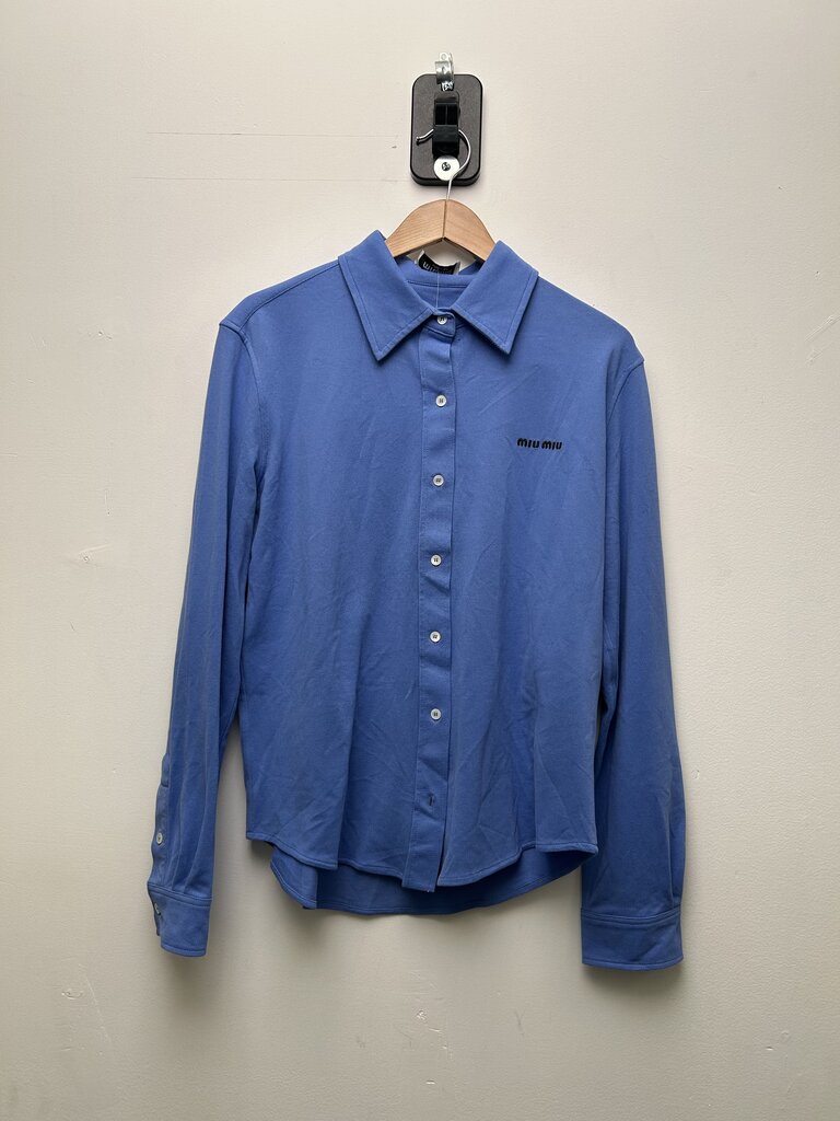 Preowned Miu Miu Blue Button Up Size 38