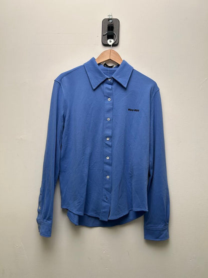 Preowned Miu Miu Blue Button Up Size 38