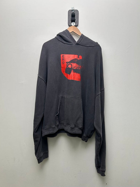 Preowned ERD Navy Red Lip Hoodie Size XL