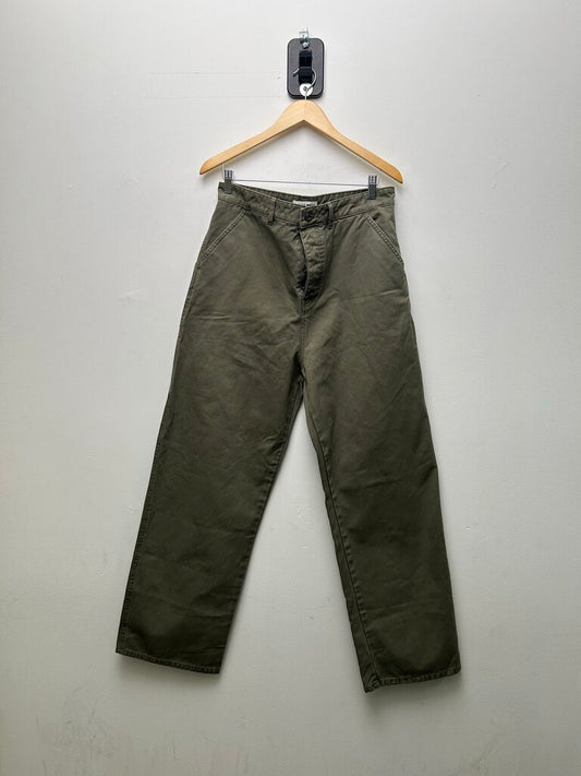 Preowned Miu Miu Grey/Olive Carpenter Pants Size 44 (34US)