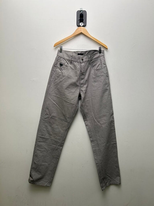 Preowned Prada Grey Carpenter Pants Size 30