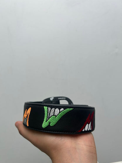 Matty Boy Ninety Nine Eyes Multi Color Chomper Belt Size 34
