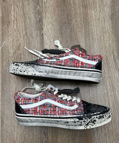 New Vans Charm Red Multicolor Sz.8.5