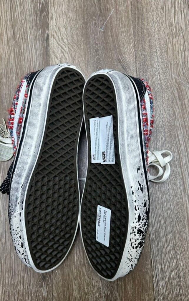 New Vans Charm Red Multicolor Sz.10.5