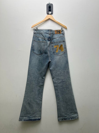 Preowned 74Is War Lightwash Double Knee Size 36