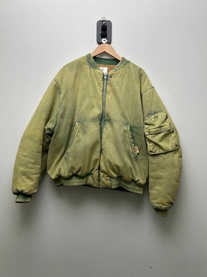 Preowned PDF Green Bomber Jacket Size Large