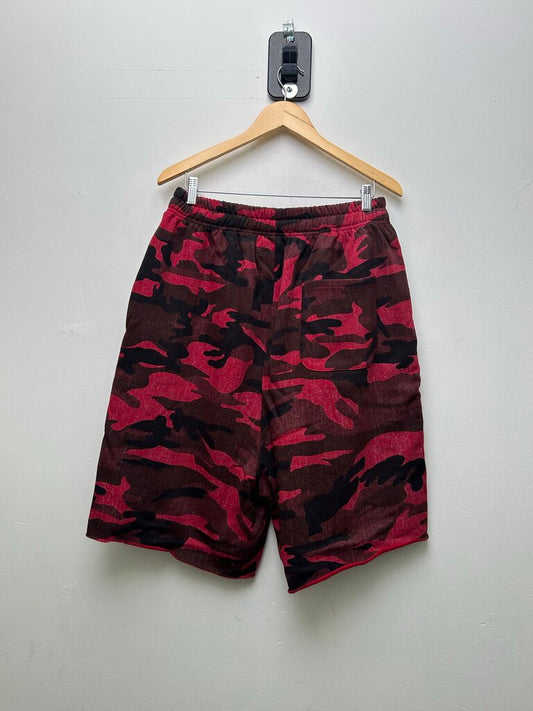 New HMDD Red Camo Rhinestone Shorts Size XL
