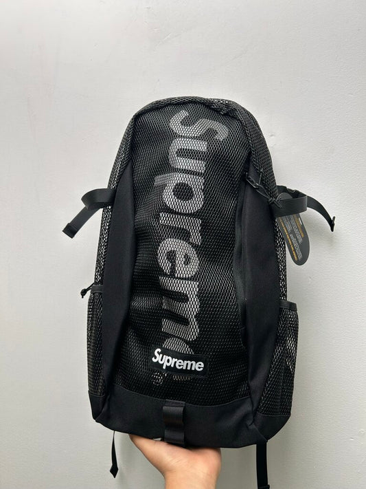 New Supreme Net Mesh Black Bookbag