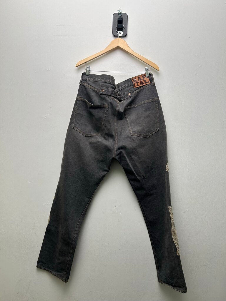 Preowned Kapital Grey Bone Denim sz.36